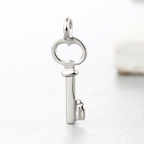 925 sterling silver simple key charms