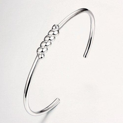 925 sterling silver winding open bangles