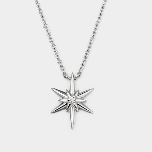 925 sterling silver unique star charm necklaces