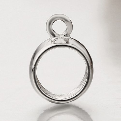 925 sterling silver round ring charm