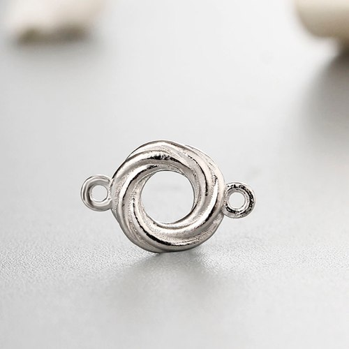 925 sterling wreathed ring connector charms