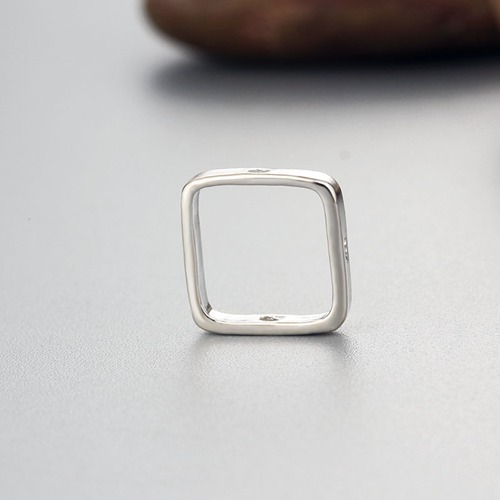 925 sterling silver simple square ring findings