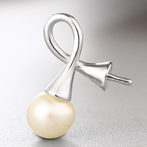 925 sterling silver pendant for double pearls