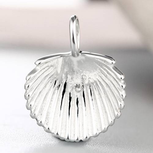 925 sterling silver stripe shell pendant for pearl