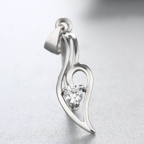925 sterling silver CZ pendant findings for jewelries making