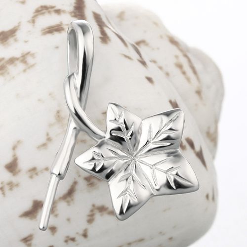 925 sterling silver star leaf pearl pendant mounting