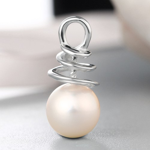 925 sterling silver whirling pendant pearl findings