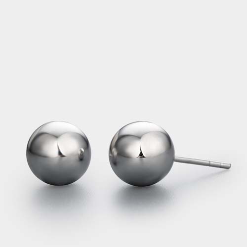 925 sterling silver 8mm ball ear pins