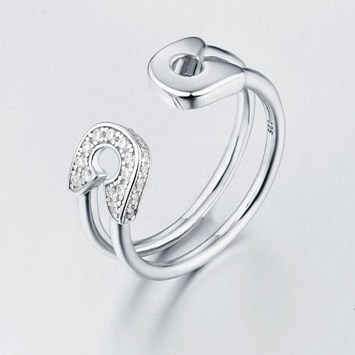 925 sterling silver U shape fashion ring