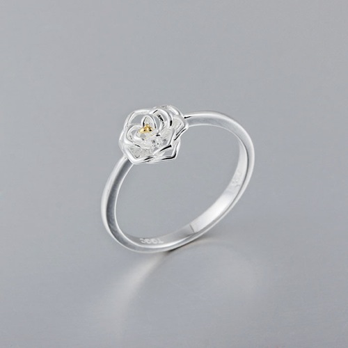 925 sterling silver hollow flower rings