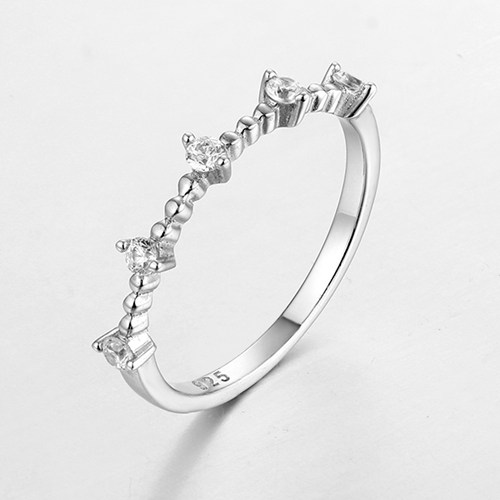 925 sterling silver cubic zirconia stones ring