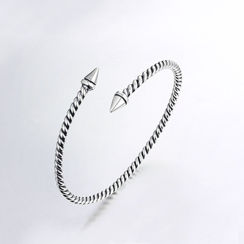 925 sterling silver minimalist screw cuff bracelet bangles