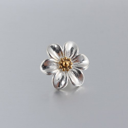 925 sterling silver Camellia slider bead