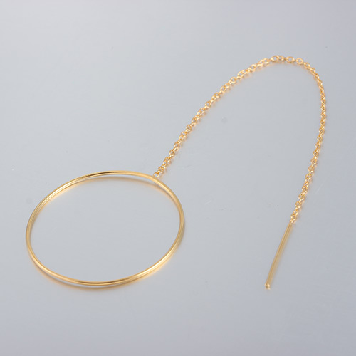 925 sterling silver minimalist ring long drop earrings