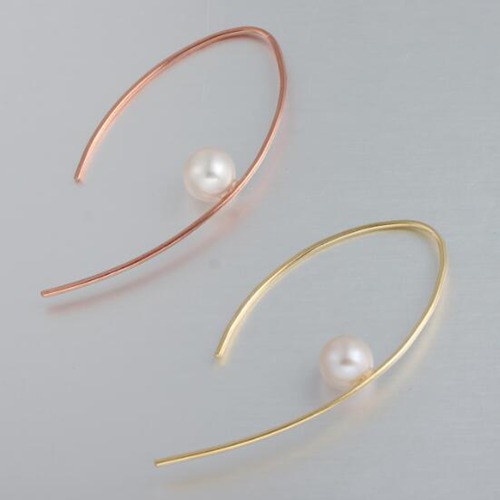 925 sterling silver pearl minimalist earrings