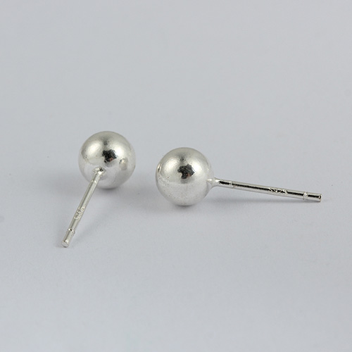 925 sterling silver 5mm ball earring post