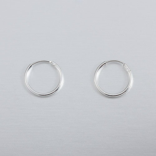 925 sterling silver hoop earrings-12mm