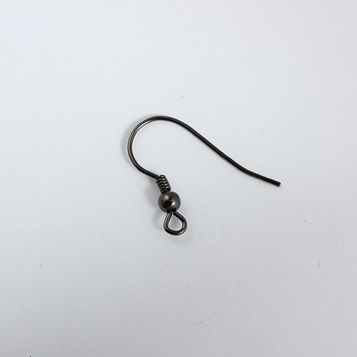 925 sterling silver earring hook with bead