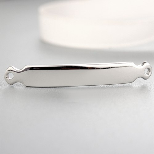 925 sterling silver rectangle connector charm