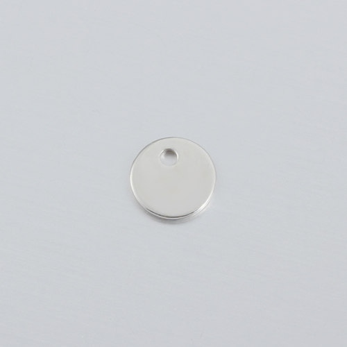 925 sterling silver 8mm blank tag