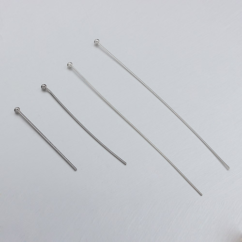 925 sterling silver head pins-0.5*40mm