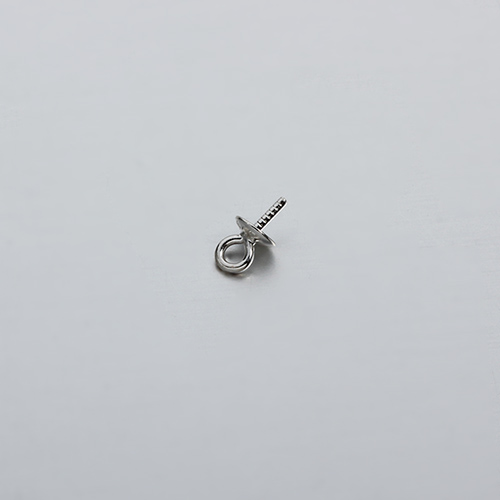925 sterling silver screw pin pearl mounting