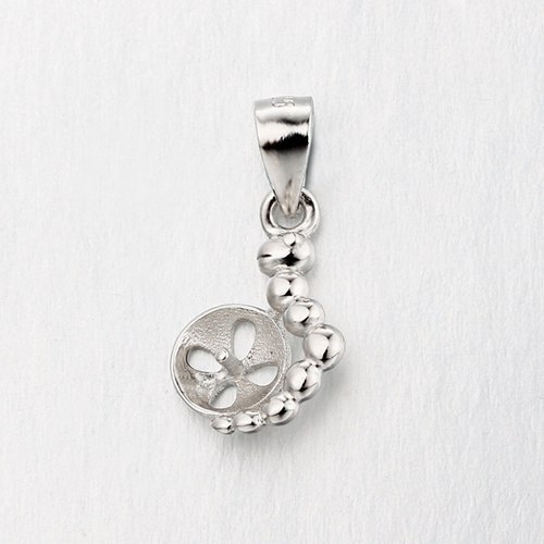 925 sterling silver dangle pearl pendant findings with bail