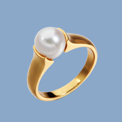 925 sterling silver single pearl wedding rings