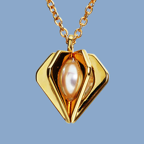 925 sterling silver pearl diamond pendant