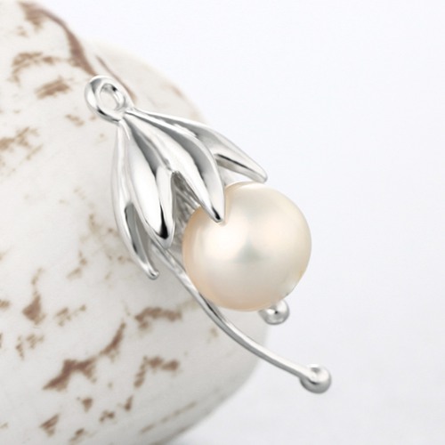 925 sterling silver flower pendant for pearl