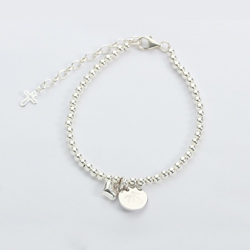 925 sterling silver coin baby bracelet
