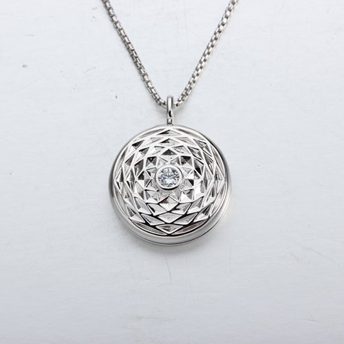 925 sterling silver cz locket pendant