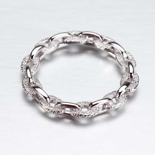 925 sterling silver link ring