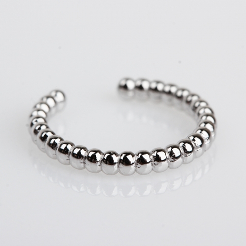 Renfook 925 sterling silver simple beads-shape earcuff fashion design