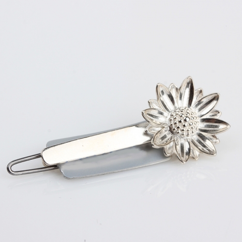 Renfook 925 sterling silver flower hair clip