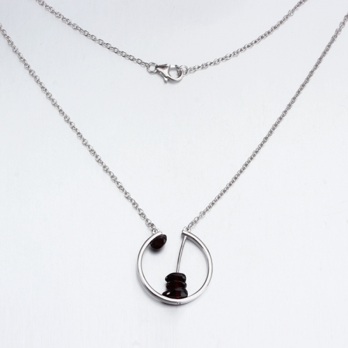 Renfook 925 sterling silver women pearl necklace jewelry