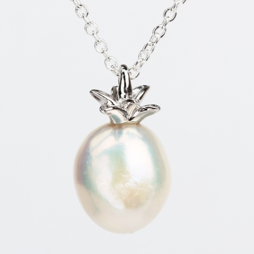 Renfook 925 sterling silver pineapple pearl fine jewelry