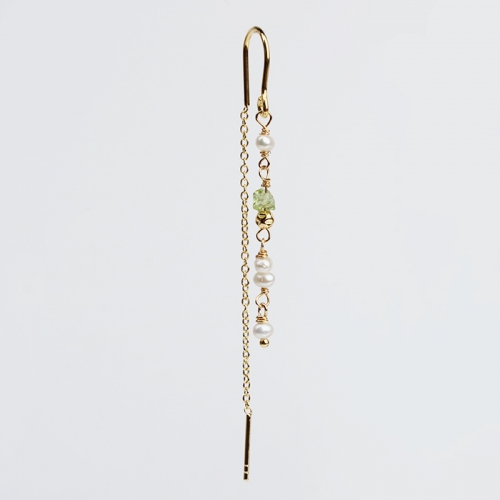 Renfook 925 sterling silver gemstone pearl earrings for women