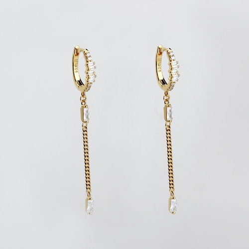 925 Sterling silver wholesale jewelry women's hoop earrings