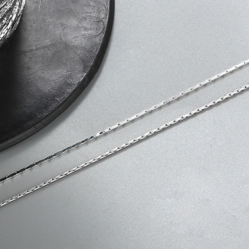 925 sterling silver round bamboo joint chain
