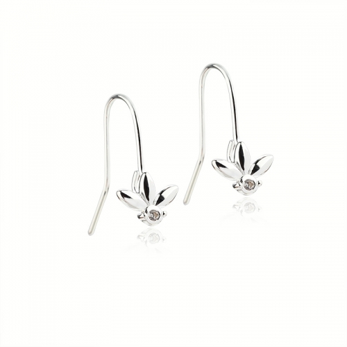 925 sterling silver flower earrings hook findings